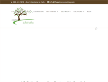 Tablet Screenshot of lifepathscounseling.com
